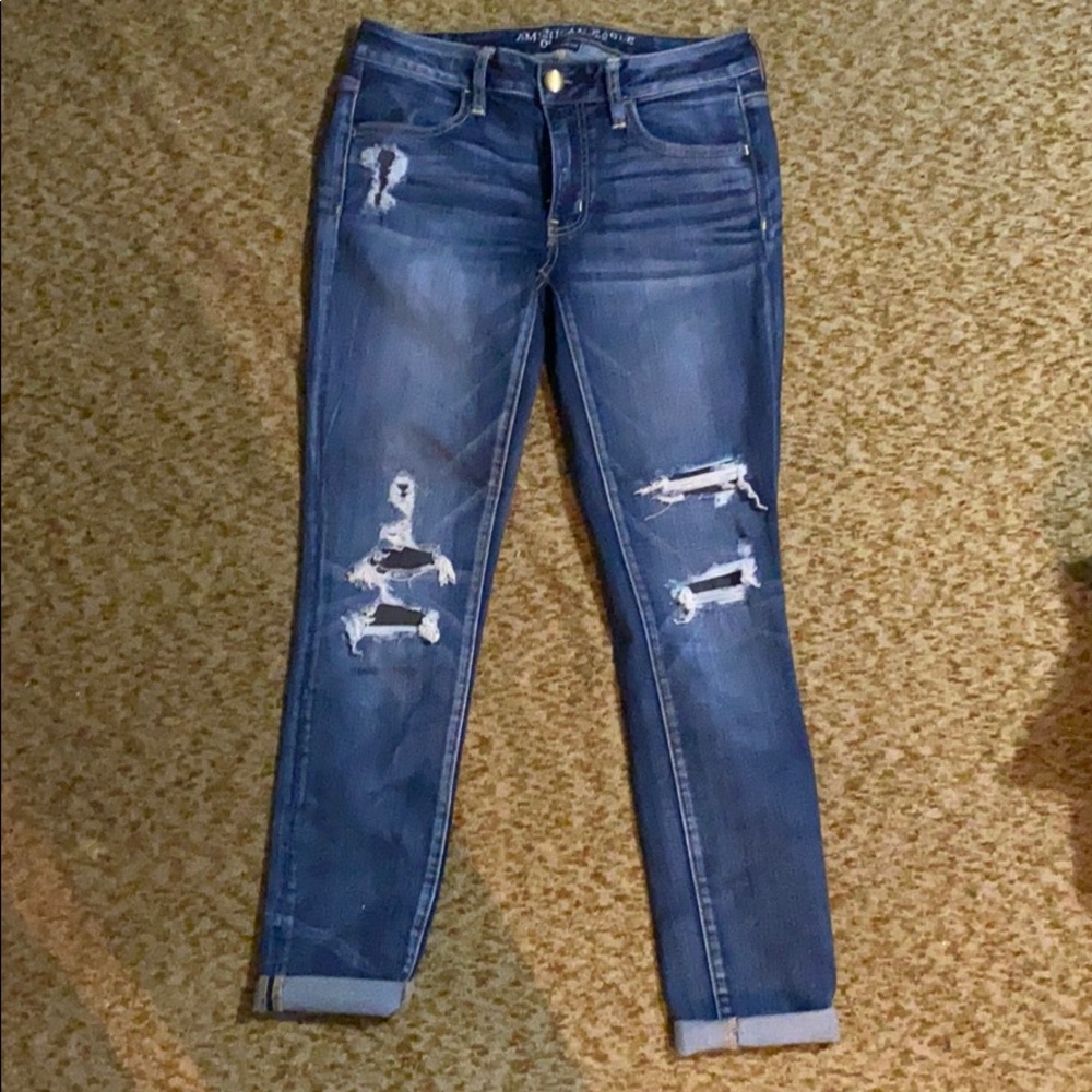 American Eagle distressed Jeans Jeggings size 6